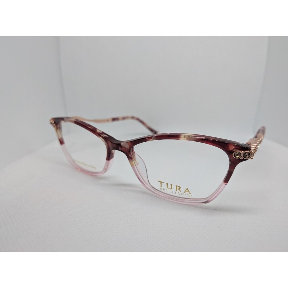 TURA Brilliance TE284 ROS 52-16-135 B:37 Red/Pink Eyeglasses Frame
